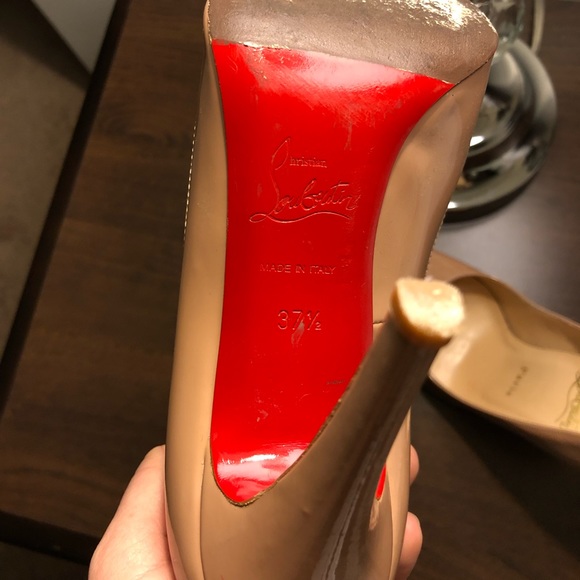 Christian Louboutin - nude heels size 37.5 - Picture 6 of 8